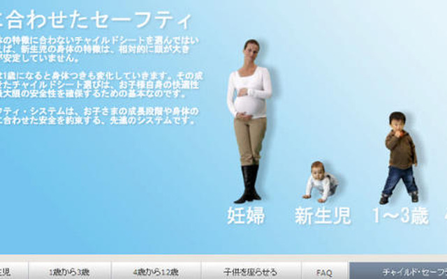 ボルボ チャイルドセーフティウェブサイト 開設