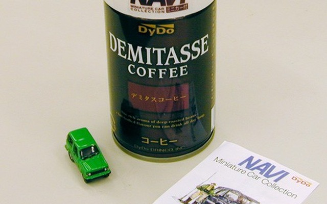 『NAVI』が缶コーヒー業界に進出か? ミニカーはわかるけど