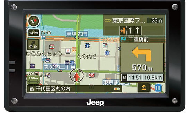 エディア製PND『MAPLUS』がジープの純正アクセサリーに採用