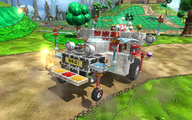 Xbox 360『バンジョーとカズーイの大冒険：ガレージ大作戦』…親子で乗り物を造って