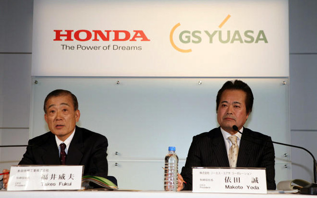 ホンダとGSユアサの電池新会社「1日も早い商品化を」