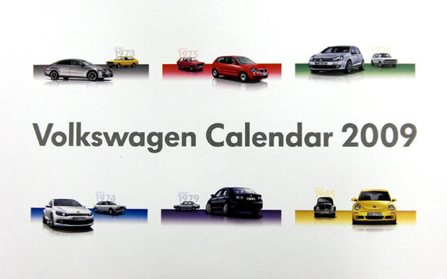 【プレゼント】VW カレンダー 2009 の2種類