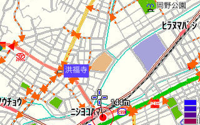全力案内！のiPhone向けアプリにGPS ナビ機能を追加