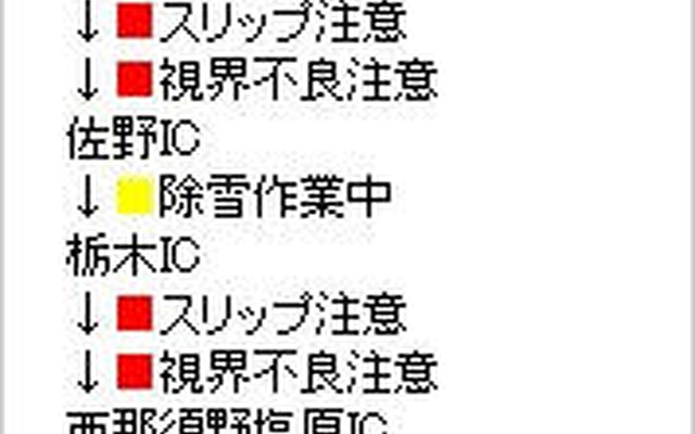 携帯サイトで高速道の降雪情報を提供　ウェザーニューズ