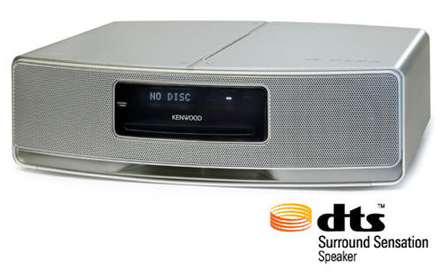 ケンウッド子会社、世界初 DTSサラウンドセンセーション搭載の一体型CDシステムを開発