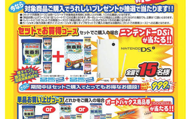 カージョキンでニンテンドー DSi あたる