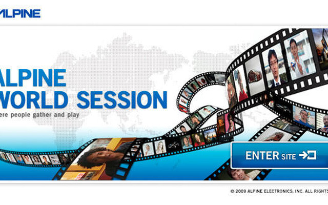 アルパイン『WORLD SESSION』　ウェブで世界規模のブランディング