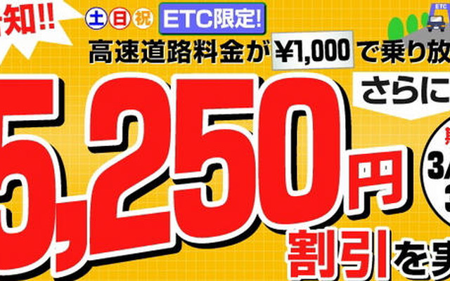 イエローハット、ETC助成金の受付を開始　3月31日まで