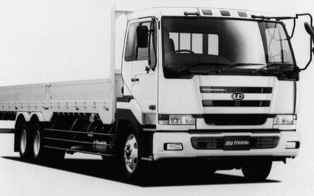 日産ディーゼル『ビッグサム』は積雪地帯でも余裕、余裕---エアサス車を設定
