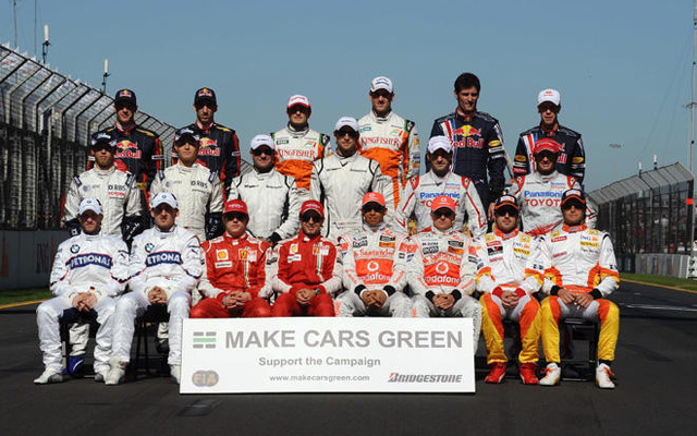 ブリヂストンの環境キャンペーン、F1参戦全ドライバーが支援