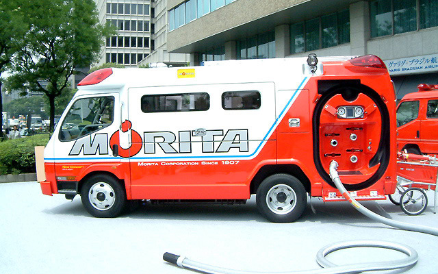 【モリタ『消救車』発表】FRPボディが不可能なアイデアを可能にした