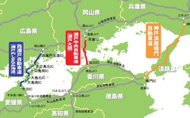 高速道路でのETC利用状況…本四が利用率1位に　4月3-9日