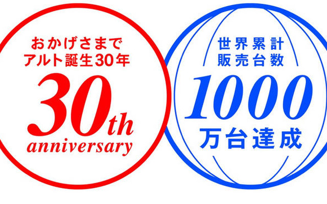 スズキ アルト 誕生30周年…世界で累計1000万台を販売