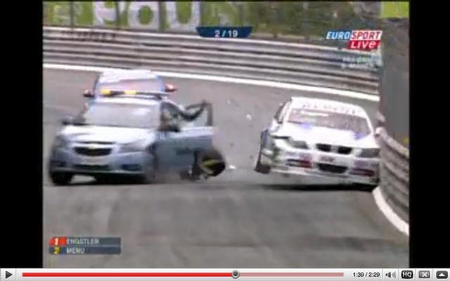 【WTCC】BMWとセーフティカーがクラッシュ
