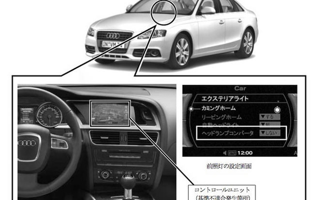 【リコール】アウディ A4 1.8TFSI など6車種…右側通行用に