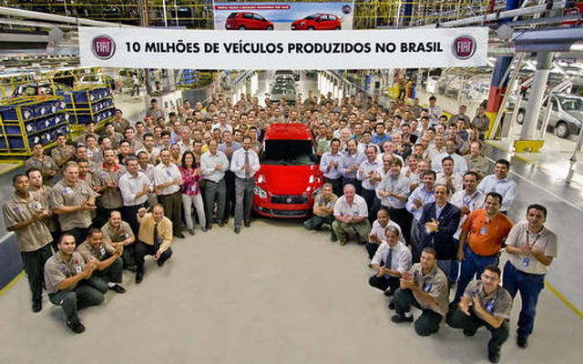 フィアットのブラジル工場、累計生産1000万台