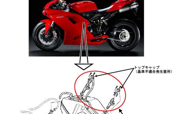 【リコール】ドゥカティ 1198S など…エンストで再始動できないかも