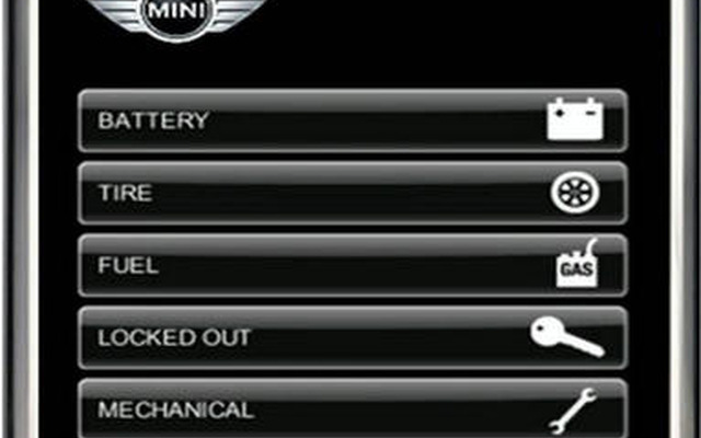 MINI がスマートフォンと連携、ロードサービス…世界初