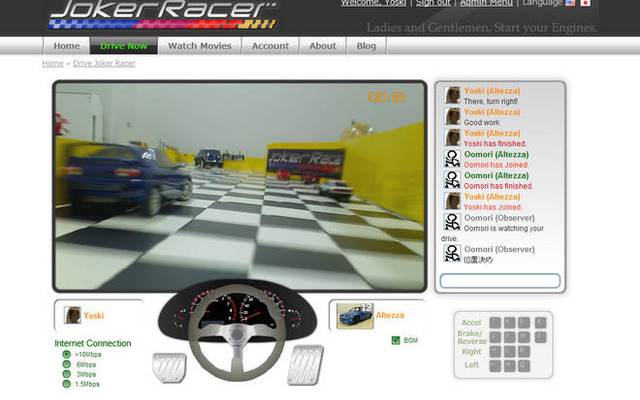 インターネットでラジコンカーを操作…Joker Racer