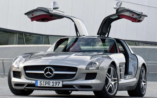 【フランクフルトモーターショー09】メルセデスベンツ SLS AMG…ガルウイングが復活