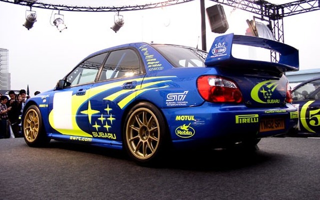 スバルのWRCドライバーに会おう! 「インプレッサWRC2003」を見よう!!