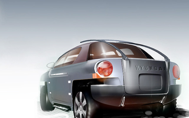 【デトロイトショー2003出品車】ヒュンダイ『OLV』---トラック/SUV、変身!!