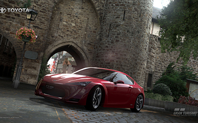 (c)Sony Computer Entertainment Inc. Manufacturers, cars, names, brands and associated imagery featured in this game in some cases include trademarks and/or copyrighted materials of their respective owners. All rights reserved. Any depiction or recreation of real world locations, entities, businesses, or organizations is not intended to be or imply any sponsorship or endorsement of this game by such party or parties. Produced under license of Ferrari Spa. FERRARI, the PRANCING HORSE device, all associated lo