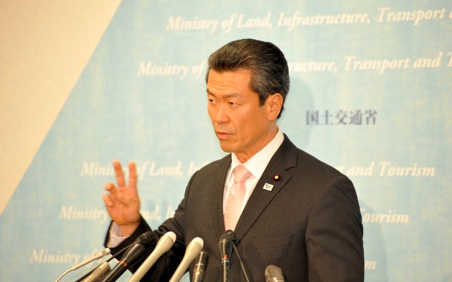 馬淵国交副大臣（撮影＝中島みなみ）