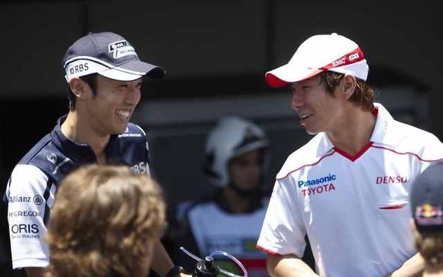 小林（向かって右）と中嶋。ブラジルGP