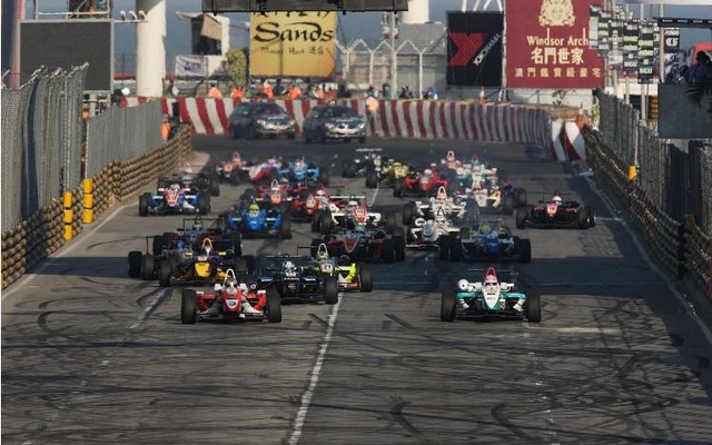 F3マカオグランプリのスタートシーン
