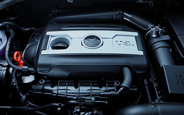 1.2リットル 直4 TSIエンジン。欧州ではVWポロなどにも採用されている