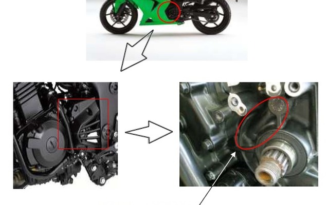 ニンジャ 250R 改善箇所説明図