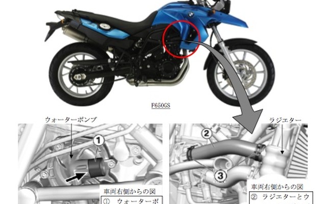 F650GS、F800GSの改善箇所