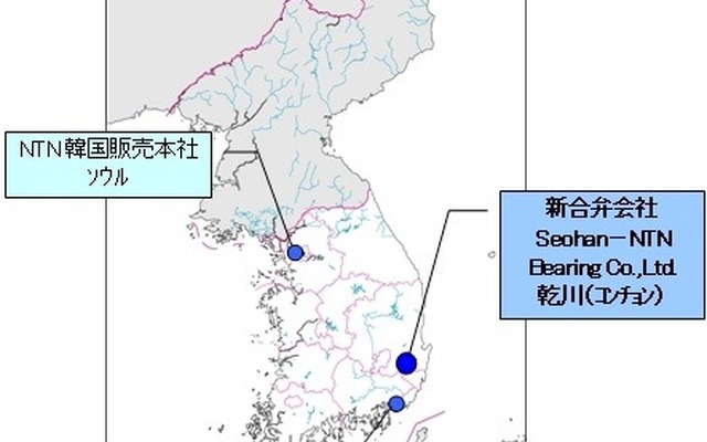 韓国拠点図