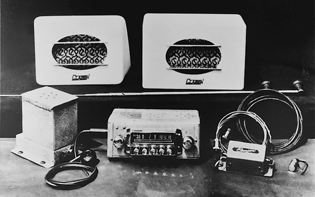 日本初のカーラジオ・バス用拡声装置　1948年