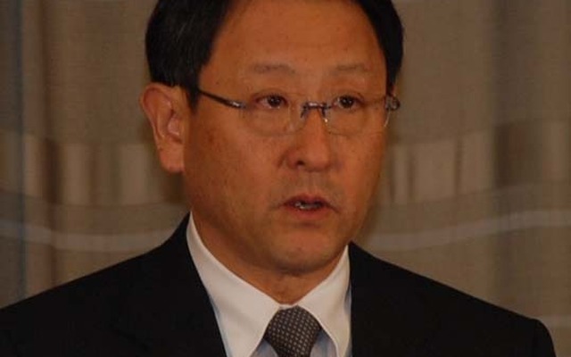 豊田章男社長（17日・東京本社）