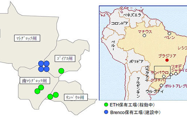 バイオエタノール工場周辺図