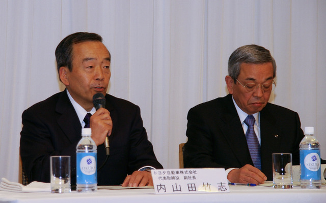トヨタ内山田副社長とマツダ山木副社長