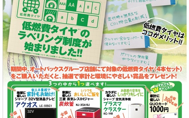 低燃費タイヤキャンペーン
