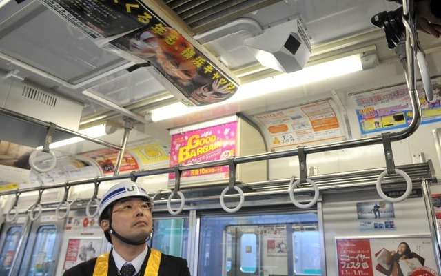 昨年12月に試行設置されたカメラ（撮影＝中島みなみ）