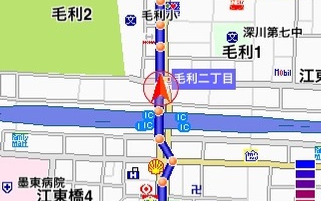 移動軌跡の記録・参照　移動軌跡を地図上に表示