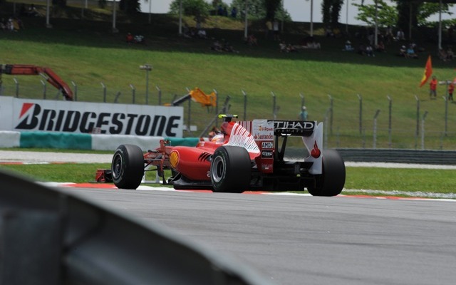 アロンソ（マレーシアGP予選。写真＝ブリヂストン）
