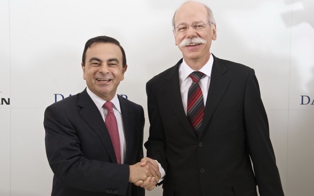 ゴーン社長（向かって左）とツェッチェ会長
