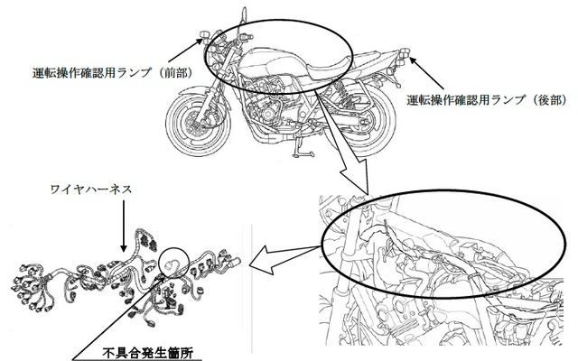 教習用 CB400の改善箇所