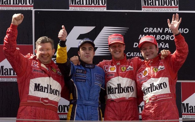 【F1スペインGP決勝】フェラーリ「F2003-GA」デビューウィン