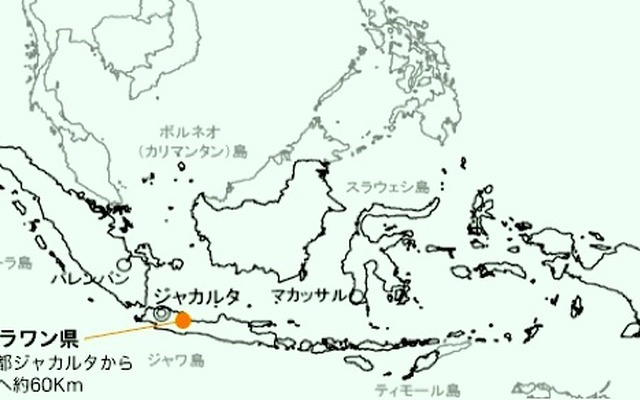 工場建設予定地 インドネシア