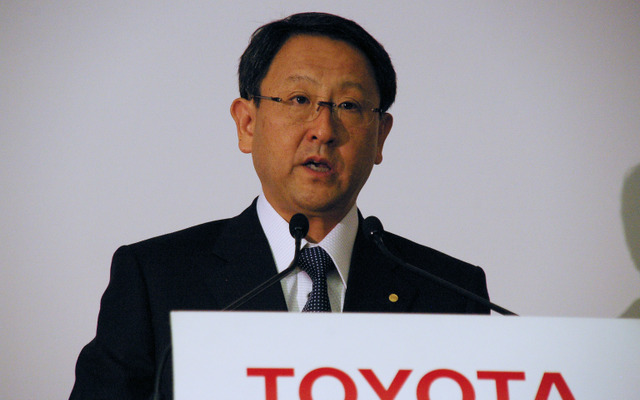豊田章男社長（11日・東京本社）