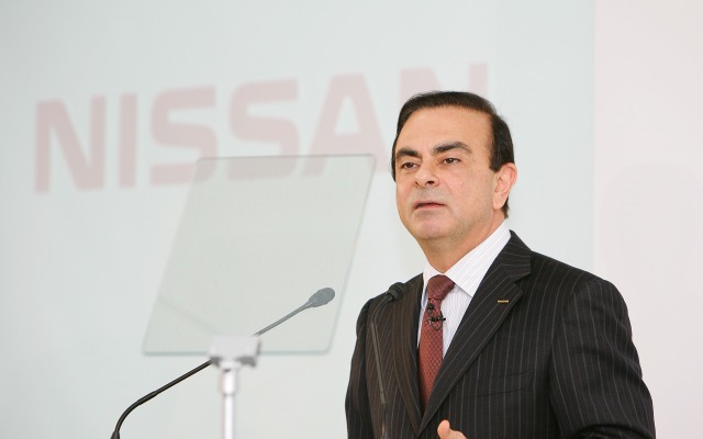 カルロス・ゴーン社長（12日、決算発表会見）