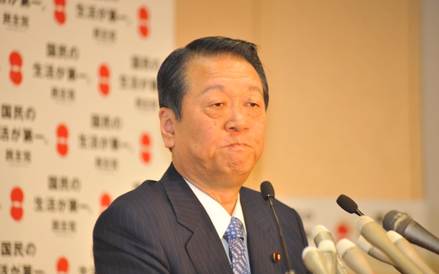 民主党・小沢幹事長（撮影＝中島みなみ）