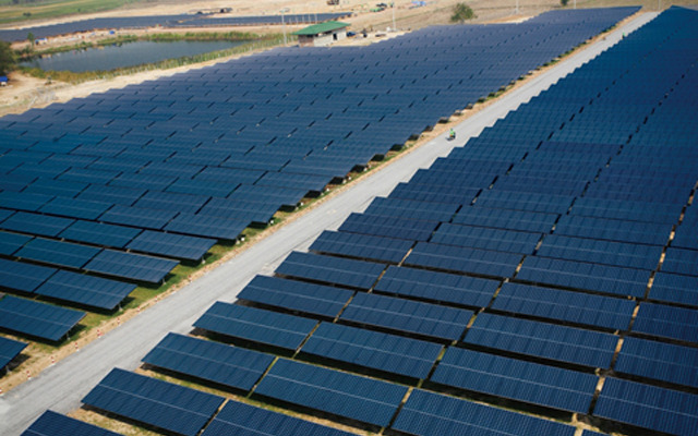 京セラ製太陽電池が供給されたタイ・コラート地方の太陽光発電施設